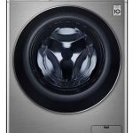 إل جي, غسالة أوتوماتيك تعبئة أمامية ,9 كجم , بخار ,بتقنية ™AI DD , لون فضي