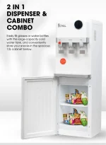 براداة رويال حار بارد عادي مع ثلاجة – ابيض